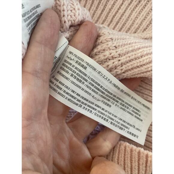 Abercrombie Fitch Womens XS Pink Knit Pullover Sweater Feminine Fairy - Picture 6 of 6